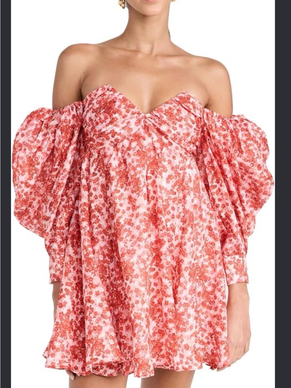 BARDOT Lani Red Ditsy Floral Mini Dress